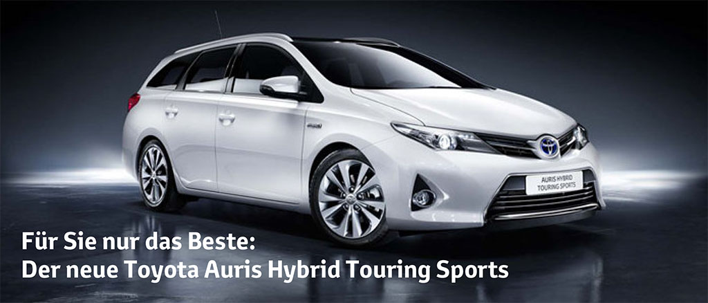 flückiger Autohaus - Für Sie nur das Beste: Der neue Toyota Auris Hybrid Touring Sports